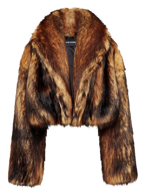 Oversized cropped jacket DAVID KOMA | PF25DK10JBROWN